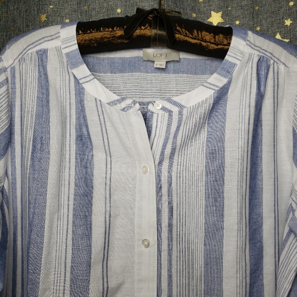 NWT Loft long-sleeve button-up Shirt - Picture 4 of 13